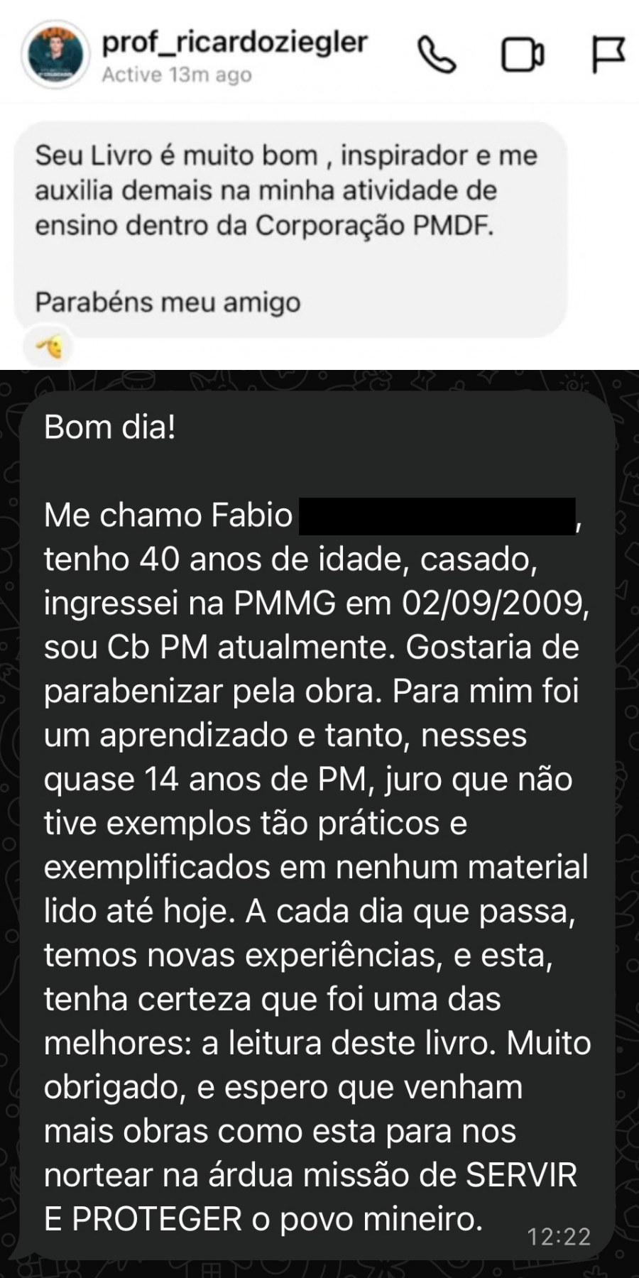 Depoimento de cliente