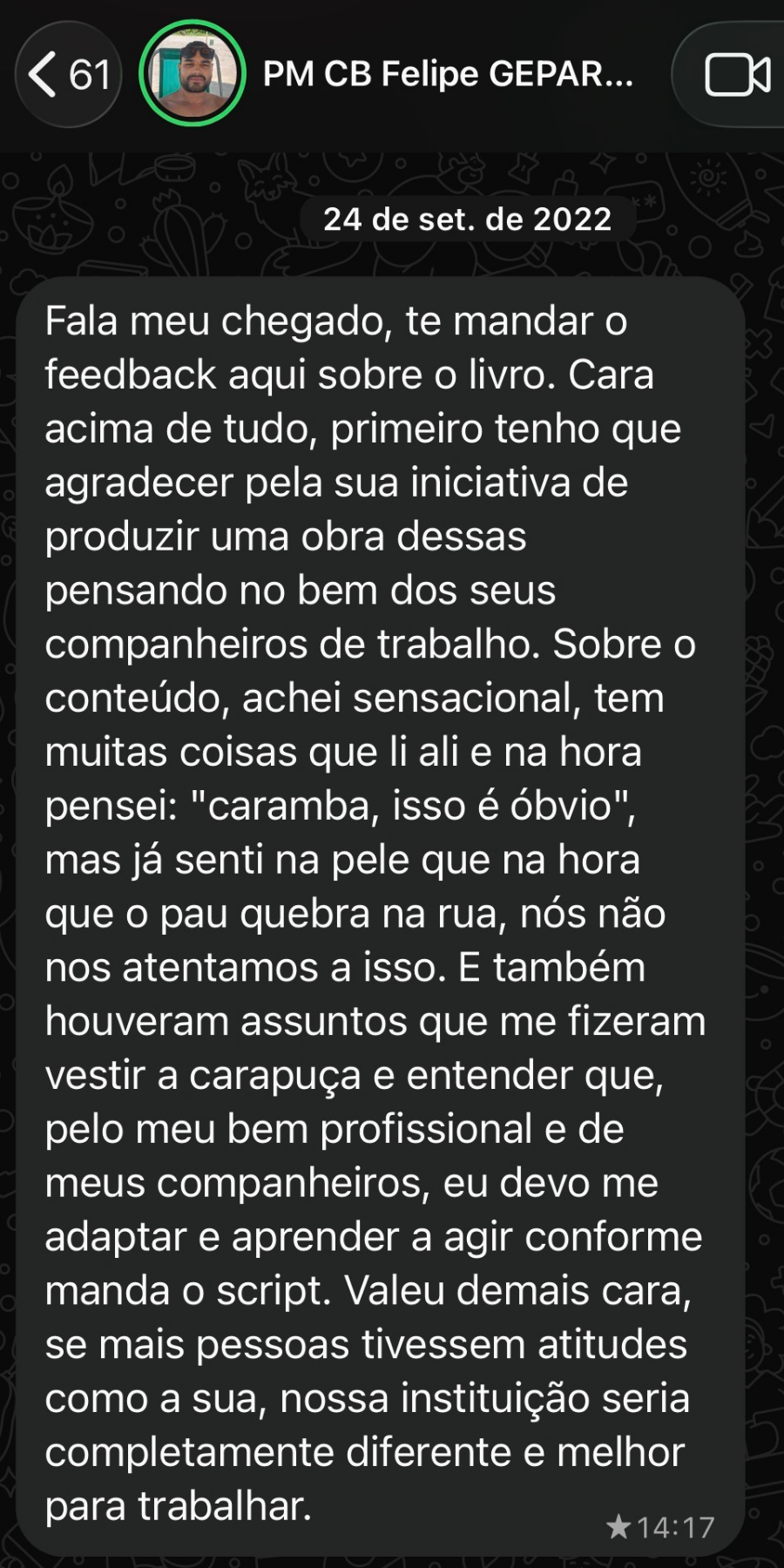 Depoimento de cliente